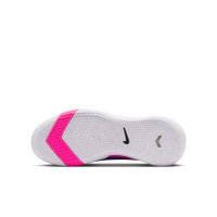 Nike Zoom Mercurial Superfly 10 Academy Sans Lacets Chaussures de Foot en Salle (IN) Enfants Bleu Blanc Rose Vif