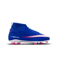 Nike Mercurial Superfly 10 Club Gras / Kunstgras Voetbalschoenen (MG) Kids Blauw Wit Felroze