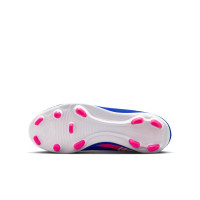Nike Mercurial Superfly 10 Club Gazon Naturel Gazon Artificiel Chaussures de Foot (MG) Enfants Bleu Blanc Rose Vif