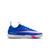 Nike Zoom Mercurial Vapor 16 Academy Zaalvoetbalschoenen (IN) Kids Blauw Wit Felroze