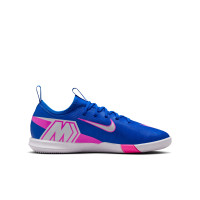 Nike Zoom Mercurial Vapor 16 Academy Zaalvoetbalschoenen (IN) Kids Blauw Wit Felroze