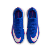 Nike Zoom Mercurial Vapor 16 Academy Zaalvoetbalschoenen (IN) Kids Blauw Wit Felroze