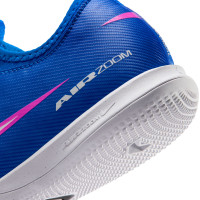Nike Zoom Mercurial Vapor 16 Academy Zaalvoetbalschoenen (IN) Kids Blauw Wit Felroze