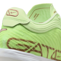 Nike Tiempo Reactgato Chaussures de Foot en Salle (IN) Vert Clair Blanc Bronze