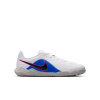 Nike Tiempo Maestro Club Chaussures de Foot en Salle (IN) Enfants Blanc Bleu Rose Vif