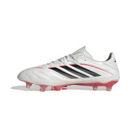 adidas Copa Pure IV Elite Gazon Naturel Chaussures de Foot (FG) Blanc Noir Rouge
