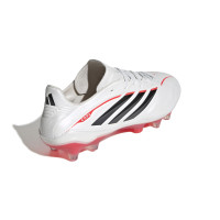 adidas Copa Pure IV Elite Gazon Naturel Chaussures de Foot (FG) Blanc Noir Rouge