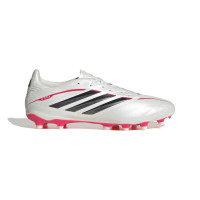 adidas Copa Pure IV League Gazon Naturel Chaussures de Foot (FG) Blanc Noir Rouge