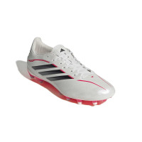 adidas Copa Pure IV League Gazon Naturel Chaussures de Foot (FG) Blanc Noir Rouge