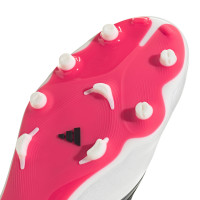 adidas Copa Pure IV League Gazon Naturel Chaussures de Foot (FG) Blanc Noir Rouge