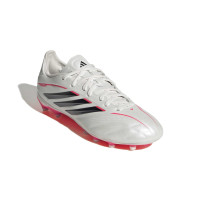 adidas Copa Pure IV Elite Gazon Naturel Chaussures de Foot (FG) Enfants Blanc Noir Rouge