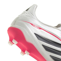 adidas Copa Pure IV Elite Gazon Naturel Chaussures de Foot (FG) Enfants Blanc Noir Rouge