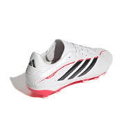 adidas Copa Pure IV League Gazon Naturel Chaussures de Foot (FG) Enfants Blanc Noir Rouge