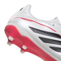adidas Copa Pure IV League Gazon Naturel Chaussures de Foot (FG) Enfants Blanc Noir Rouge