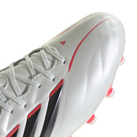 adidas Copa Pure IV League Gazon Naturel Chaussures de Foot (FG) Enfants Blanc Noir Rouge