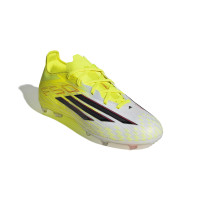 adidas F50 Elite Gras Voetbalschoenen (FG) Kids Neongeel Zwart Rood