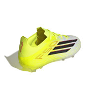 adidas F50 Elite Gras Voetbalschoenen (FG) Kids Neongeel Zwart Rood