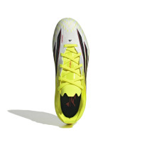 adidas F50 Elite Gras Voetbalschoenen (FG) Kids Neongeel Zwart Rood