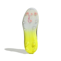 adidas F50 Elite Gras Voetbalschoenen (FG) Kids Neongeel Zwart Rood