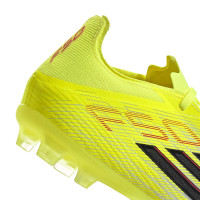 adidas F50 Elite Gras Voetbalschoenen (FG) Kids Neongeel Zwart Rood