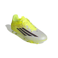 adidas F50 Club Gazon Naturel Gazon Artificiel Chaussures de Foot (MG) Néon Jaune Noir Rouge