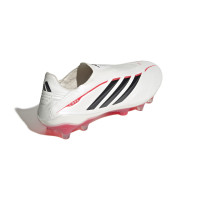 adidas Copa Pure IV Elite Sans Lacets Gazon Naturel Chaussures de Foot (FG) Blanc Noir Rouge