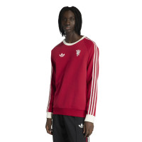 adidas Manchester United Originals Crew Survêtement Rouge Noir Blanc