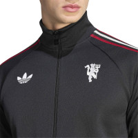 adidas Manchester United Originals Trainingsjack Zwart Wit Rood
