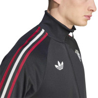 adidas Manchester United Originals Trainingspak Full-Zip Zwart Wit Rood
