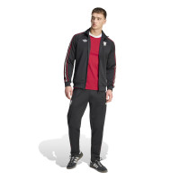 adidas Manchester United Originals Trainingspak Full-Zip Zwart Wit Rood