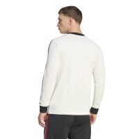 adidas Manchester United Originals T-Shirt Lange Mouwen Wit Rood Zwart