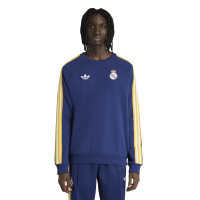 adidas Real Madrid Originals Crew Trainingspak Donkerblauw Wit Goud