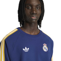 adidas Real Madrid Originals Crew Trainingspak Donkerblauw Wit Goud