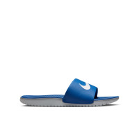 Nike Kawa Slippers Kids Blauw Wit