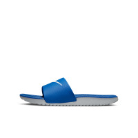 Nike Kawa Slippers Kids Blauw Wit