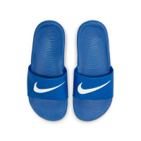 Nike Kawa Slippers Kids Blauw Wit