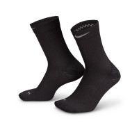 Nike Lightweight Crew Sportsokken Zwart Zilver Donkergrijs
