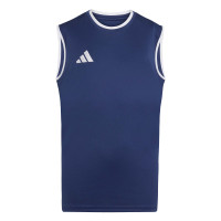 Débardeur adidas Entrada 26 pour Enfants Bleu Foncé Blanc