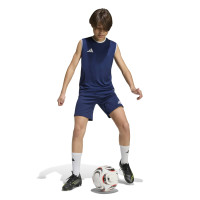 Débardeur adidas Entrada 26 pour Enfants Bleu Foncé Blanc