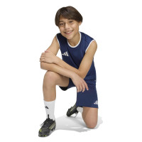 Débardeur adidas Entrada 26 pour Enfants Bleu Foncé Blanc