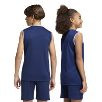 Débardeur adidas Entrada 26 pour Enfants Bleu Foncé Blanc