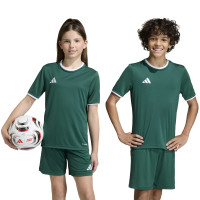 Maillot de football adidas Entrada 26 pour Enfants, vert foncé, blanc