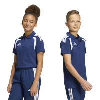 adidas Tiro 26 League Polo Kids Donkerblauw Wit