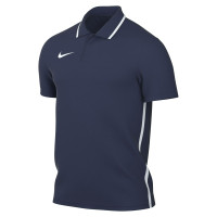 Polo Nike Dri-FIT Park 26 1/4 bouton bleu foncé blanc