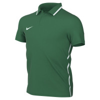 Nike Dri-FIT Park 26 Polo 1/4 Knoop Kids Donkergroen Wit
