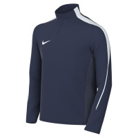 Survêtement Nike Dri-FIT Strike 26 à 1/4 Zip pour Enfants, bleu foncé et blanc
