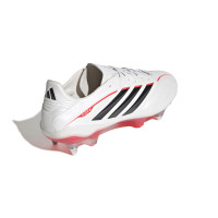 adidas Copa Pure IV Elite Crampons Vissés Chaussures de Foot (SG) Blanc Noir Rouge