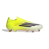 adidas F50 Elite Sans Lacets Crampons Vissés Chaussures de Foot (SG) Néon Jaune Noir Rouge
