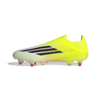 adidas F50 Elite Sans Lacets Crampons Vissés Chaussures de Foot (SG) Néon Jaune Noir Rouge