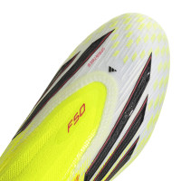 adidas F50 Elite Sans Lacets Crampons Vissés Chaussures de Foot (SG) Néon Jaune Noir Rouge